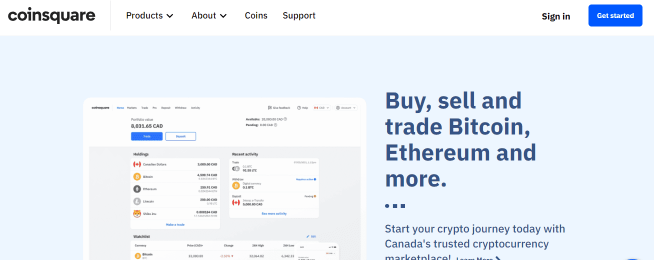 Coinsquare review