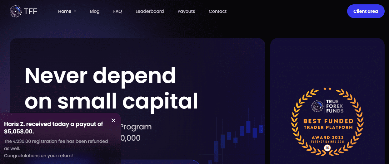 True Forex Funds review