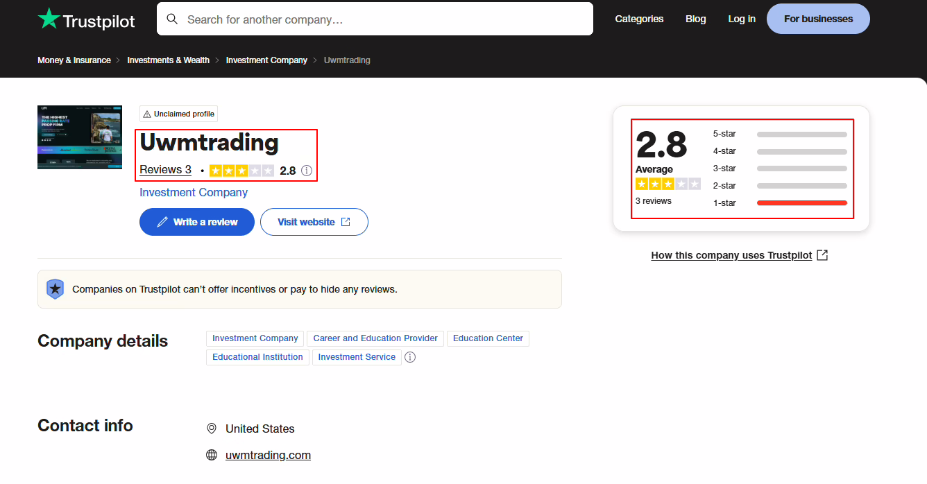 uwmtrading com review Trustpilot - Report Scams Community uwmtrading com review Trustpilot