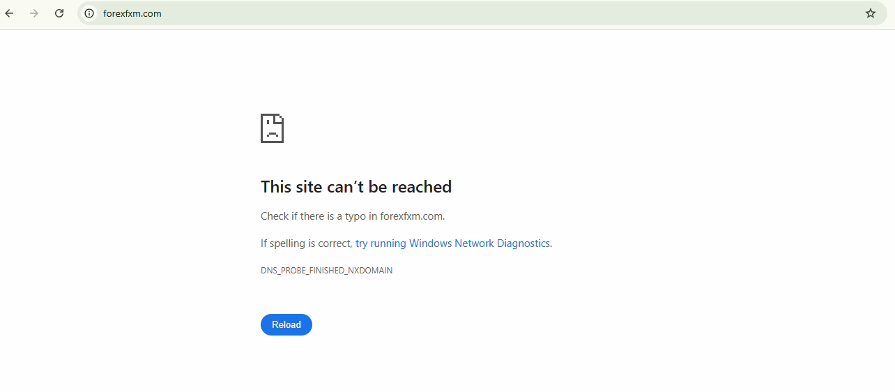 Site not working
