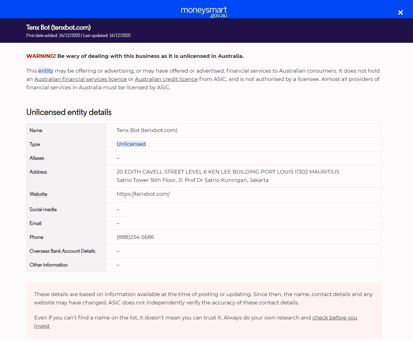 Investor-warning-Tenx-Bot-tenxbot-com