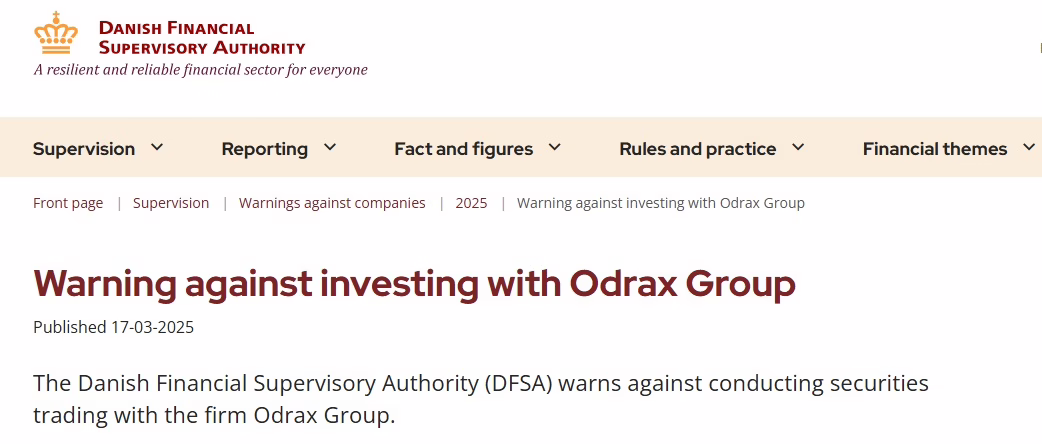Odrax Group DFSA