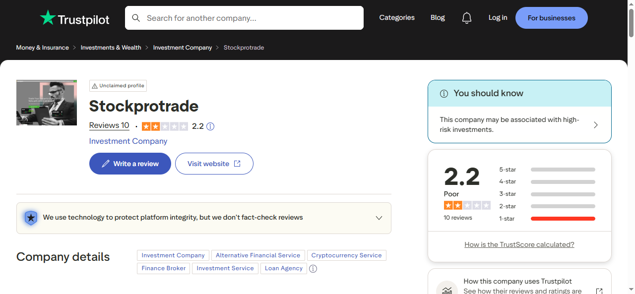 stockprotrad- reviews -trustpilot