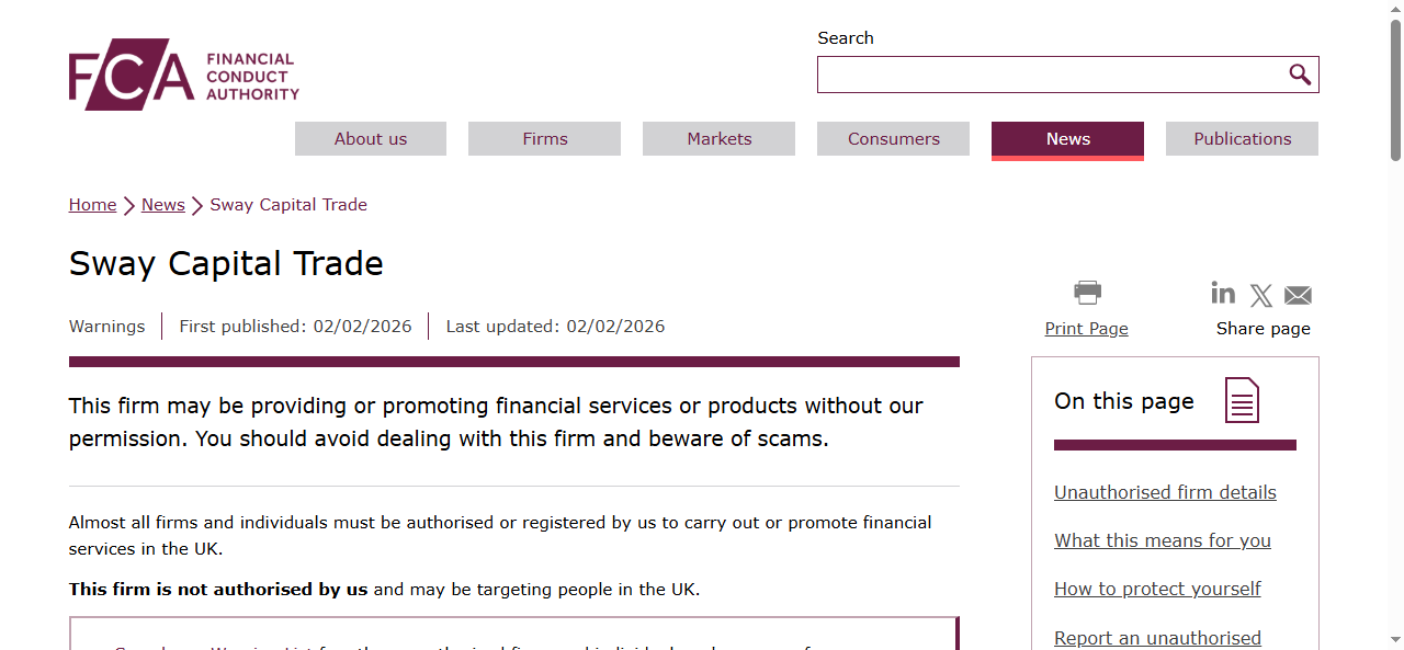 Sway Capital Trade _ FCA